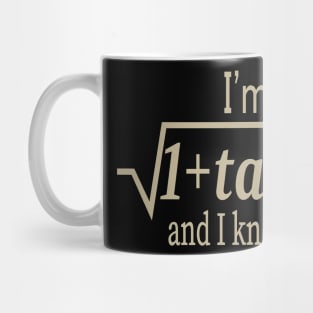 I'm Sqrt[1 + tan2 (c)] And I Know It Funny Math Mug